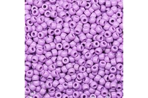 Tibaoffy Perles violettes de 6 x 9 mm, perles poney d'environ 1 000 pièces au total
