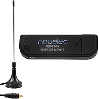 NooElec NESDR Mini (TV28T v2) USB RTL-SDR, DVB-T & ADS-B Receiver Set with Antenna. RTL2832U & R820T Tuner. Low-Cost Software