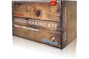 CHEESE MONKEY Cheese Making Kit - make 30 different Artisan Cheeses Basket