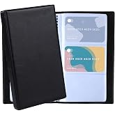 Lot De 3 Porte-cartes De Visite Transparents - Capacité 40 Cartes Chacun, Format Compact 74x106 Mm - PVC