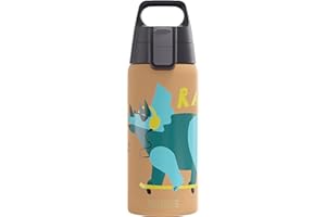 SIGG - Botella de Agua Aislada para Niños - Shield One Therm- A Prueba de Fugas - Apta para Lavavajillas - Libre de BPA - Acero Inoxidable 90% Reciclado - 0,5L