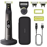 Philips OneBlade Pro 360 otantik elektrikli sakal d&uuml;zeltici, y&uuml;z ve v&uuml;cut i&ccedil;in tıraş makinesi, 3 x 360 bı&ccedil;ak, 20 uzunlukta ta