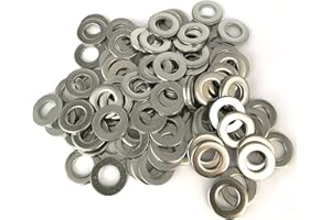 AHUNTTER 200Pcs M10 (10mm) Flat Washer for Screws 304 Stainless Steel Repair Washer