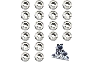 ZESCYHA 20 Pièces Roulements à Billes 683ZZ, Roulements Miniatures 3x7x3mm Acier au Carbone, Gorge Profonde à Double Blindage, Pré lubrifiés, Résistants aux Charges Lourdes, pour Applications à Haute Vitesse