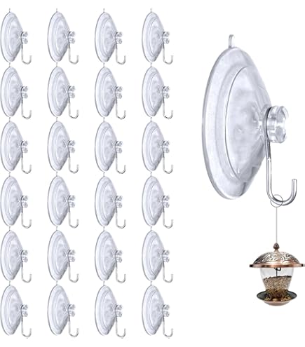 Clip Con Ventosa Trasparente - 4 Pezzi, Per Acquario, Negozio, Casa, PVC - Foto 3