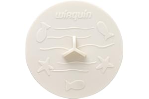 Wirquin 39222501 Bouchon universel Frisby ø 105 mm pour évier, lavabo et baignoire, blanc