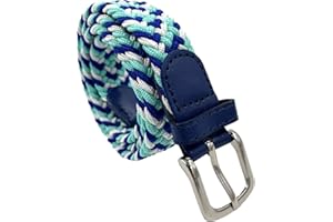 LisaModa Children's Stretch Braided Belt Boys Girls Teenagers Elastic Many Colours