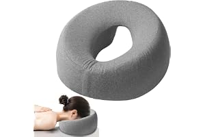 Massage ansiktsvågskudde: Massage nackstöd för säng, U-formad massagekudde ansiktskudde av minnesskum, avtagbar massagekudde