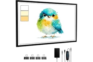 DONPODER Tavoletta Luminosa A1 (87x58 cm) - lavagna luminosa 7000 Lux LED per Diamond Painting Professionale, Disegno, Illustrazione - 3 Temperature Colore, 10 Livelli Luminosità Regolabili