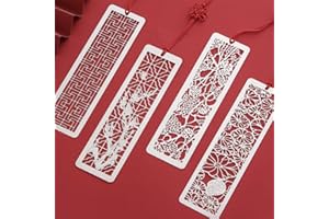 FZSECRIU Lot de 4 marque page personnalisés, marque page original, marque-pages en métal, marque-pages amusants, cadeau d'enseignant, cadeau d'étudiant,cadeau maitresse d'école