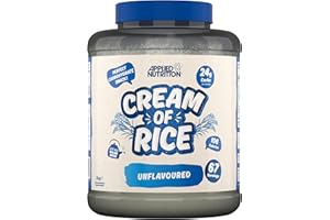 Applied Nutrition Cream of Rice - Hochwertiges Kohlenhydrat-Ergänzungsmittel, Energiequelle für Frühstück und Snacks, leicht verdaulich, wenig Zucker, wenig Fett, vegan (2kg, Unflavoured)