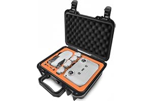 LEKUFEE Estuche Rigido para dji Mini 4K/dji Mini 2 Se Drone y Mavic Mini 2 Drone Accesorios(Espuma EVA Color - Naranja)