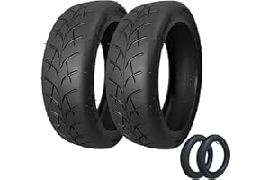 BITUME | Pneu pour Trottinette Électrique Dualtron Mini & Speedway Léger | Pneu 8,5x2 Pouces pour Trottinette Électrique Roue Avant et Arrière | Anti Dérapant (Pack 2) | Chambre à Air Incluse