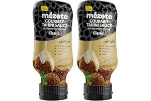 TURKEYMILK Gourmet Tahini Sauce Classic Containing Mezete Tahini Sauce Rich Sesame Seed Dressing 2 Packs of 315g