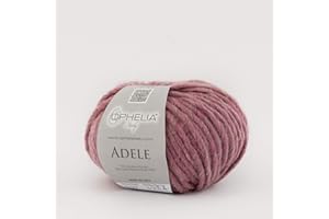 OPHELIA ITALY LANE Ophelia Italy Adele - 027 Rosa - Gomitoli Lana 50g Filato Stoppino, 70% Acrilico, 30% Lana Vergine, Filati per Lavoro a Maglia, per Ferri e Uncinetto.