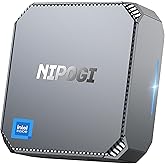 NiPoGi AK2 Plus Mini PC, Alder Lake-N100 (up to 3.40 GHz, TDP 6 W), 16GB DDR4 512GB M.2 SSD Mini Desktop Computer, 2 x HDMI, 