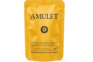 PASO Amulet - Alcohol Craving Suppressant Tablets with Kudzu Root, NAC & Artichoke Leaf – Natural Stop Drinking Alcohol Aid – Supports Liver Detox, Energy & Brain Function – 30 Servings (UK Made)