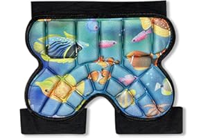 PORUPAEL Protector de Cadera Engrosado para Niños - Pantalones Cortos Acolchados de Snowboard, Protección de Cadera Acolchada