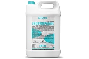 GiDeli alcool isopropilico 99,9% 5 litri di alcol isopropanolo per elettronica lenti e schermi pulizia di resine con stampa 3D