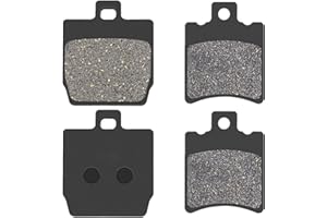 AHL Moto Pastiglie Freno Anteriori e Posteriori Kit per Aerox 4 NS 50 F 2014-2018, NS 50 Aerox (Naked) 2T 2013-2016, MBK YQ 50 Nitro 1997-2010, YQ 50 Nitro Naked 2006-2010 010