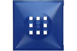 DEKAFORM Designer Regaltür als Fach-Einsatz, Regalsysteme mit Mass ca. 33,6cm x 33,6cm, Tür für Ikea Regal Expedit Kallax Nornäs - Würfel Flexi - XXXL Lutz - Quelle Raumteiler -Variation in (Blau)