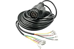 ‎WEB TRUCK Web Truck 7 m 13-poliger Anhänger-Kabelsatz für Wohnwagen, Abschleppwagen, LKW-Anhänger und Land- Baufahrzeuge