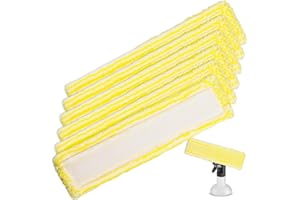 JOCAHULFX Ersatzpads für Kärcher Fenstersauger Zubehör, 6 STK für Kärcher Fensterreiniger Ersatzteile, Ersatzmikrofaser Wischbezug Fenstersauger Zubehör Pads Wischmopppad für Karcher WV2 WV5 WV6 Plus Premium