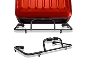 YZONA SUORTO Steel Hard Top Carrier for Jeep Wrangler 1997-2021 JK JL Carrier Rack Sliding Storage Wrangler Hardtop Storage Cart