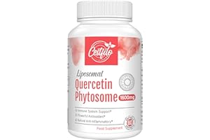 CESTFILO Liposomale Quercétine Phytosome 1600mg Softgels avec Bromélaïne, Supplément Antioxydant, 60 Gélules (60 unité (Lot de 1))