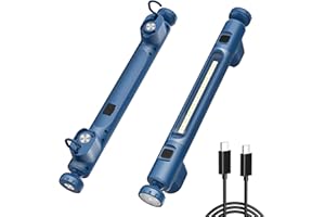 Sentoo Lampa robocza LED, 6000 mAh, 2500 lumenów, lampa warsztatowa, lampa do komory silnika z silnymi magnesami, ukryty haczyk, 4 tryby, ściemniana latarka SOS do pracy i życia, akcesoria warsztatowe