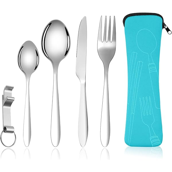 Set 6 Borse Portaposate In Lino - Custodie Per Posate Giapponesi (26x6cm)