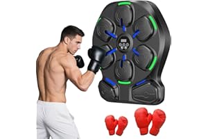RevFit Music Boxing Machine mit LED-Lichtern, Bluetooth, 9 Geschwindigkeitsmodi & Zählmodus, Elektronische Boxmaschine für Kinder/Erwachsene, Musik-Boxen für Zuhause & Fitnessstudio