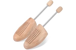 Starvortex Tendiscarpe in Legno Naturale, Allunga Scarpe per Donna & Uomo, Molle in Acciaio Inox Resistenti, Assorbe Umidità e Mantiene Asciutto, Modellante per Stivali, Oxford e Sneakers