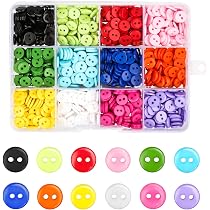 140 Mini Boutons Fleur En Alliage émaillé – 7 Couleurs Pour Couture, Poupées, Scrapbooking, DIY