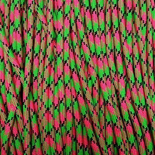Wild Elk American 550 Paracord, Watermelon, 100 Feet