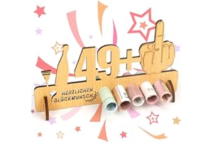 surfsexy 50 Geburtstag Frau, Geldgeschenk Geburtstag für Mann 50., Geburtstagskarte 50 Frau, 50. Geburtstag Deko für Familie Freunde Liebhaber, MZHK-02, Holzfarbe