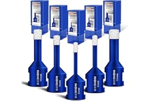 Sedion® Fliesenbohrer Set 5tlg. 5, 6, 8, 10, 12 mm, M14 Premium – Meisterhafte Diamantbohrer für harte Fliesen und Feinsteinzeug - Exklusive Perfektion Industrie Qualität für professionelle Ergebnisse