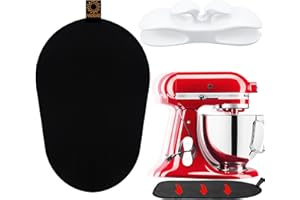 OUDIZZ Alfombrilla Deslizante para Batidora Kitchen aid para Procesador De Alimentos Kitchen aid Accesorios Con Organizado De Cables Cocina Mover Batidora para KitchenAid 5-8 Qt