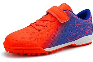 JABASIC Hallen - Botas de fútbol para niños y niñas, césped artificial