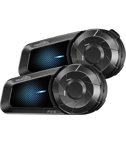 Fodsports FX8 Pro - Auriculares para motocicleta con doble chip