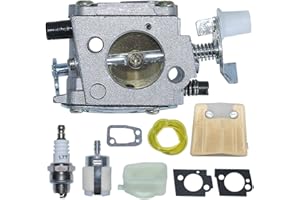 AUMEL Línea de filtro de combustible de aire del carburador Colector de admisión de bujía con kit de juntas Fit Husqvarna 181 288 281 288XP 281XP Motosierra reemplaza 503280401.