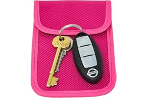 Car Key signal blocker pouch, KeySafe, RFID key pouch, Keyless signal blocking key wallet, by Remaldi. Quality oxford weave fabric with secure nano weave internal pocket.