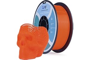 ZIRO PLA Filament 1.75mm, 3D Printer Filament PLA Fluorescence Series 1.75 1kg (2.2lbs), Dimensional Accuracy +/- 0.03mm, Fluo Orange