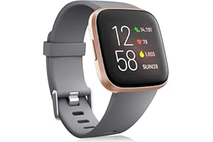Oielai pasek do zegarka kompatybilny z Fitbit Versa 2/Fitbit Versa/Fitbit Versa Lite, zamienny klasyczny pasek sportowy z silikonu