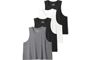 Star Vibe 4 Stücke Tank Top Crop Damen Gym Shirt Sport Crop Top Damen Fitness Tanktops & Träger-Tops Für Damen