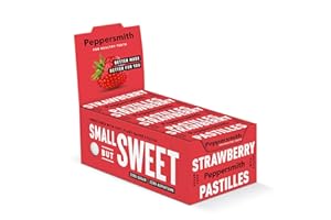 Peppersmith - Strawberry Mints - Vegan - Sugar Free - Xylitol Mints - Sugar Free Mints - Breath Freshener - 100% Plant Based Xylitol - Benefits Oral Health - Pocket Packs - 12x15g