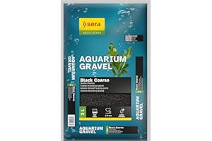 sera Aquarium Gravel Black Coarse 3 L | Bodengrund für alle Süßwasseraquarien | verträglich für Fische, Welse und Garnelen | natürliche Optik