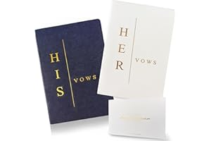 WeddingGiftsWedding Vow Books His and Hers Wedding Vow Books Bride and Groom Vow Books Wedding Essentials Wedding Accessories