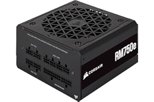 Corsair RM750e (2023) Fully Modular Low-Noise ATX Power Supply - ATX 3.1 & PCIe 5.1 Compliant - 105°C-Rated Capacitors - 80 PLUS Gold Efficiency - Modern Standby Support - Black
