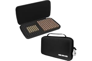 Meetikar 9MM Patronenbox für 200 Patronen, 9MM Munitionsboxen kompatibel mit 9mm Luger, 9mm Parabllum, 9mm Makarov, 380 ACP .32 ACP .45 ACP, 40 S&W, Patronenbox für 9MM kann gesperrt Werden